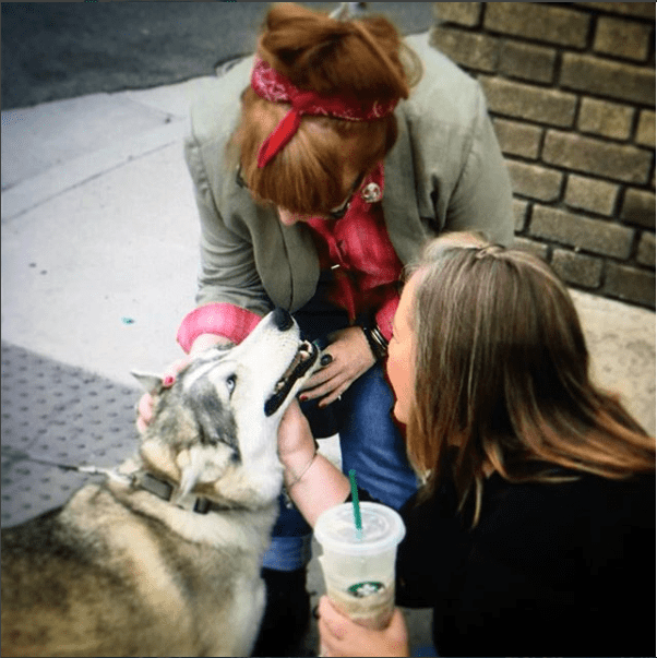 Kym and Kris and Dog!